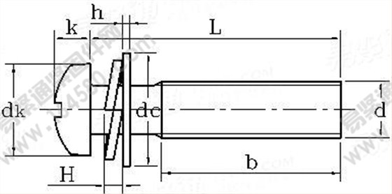 GB /T 9074.8-1988 十字槽小盤頭螺釘、平墊和彈墊組合執(zhí)行標準